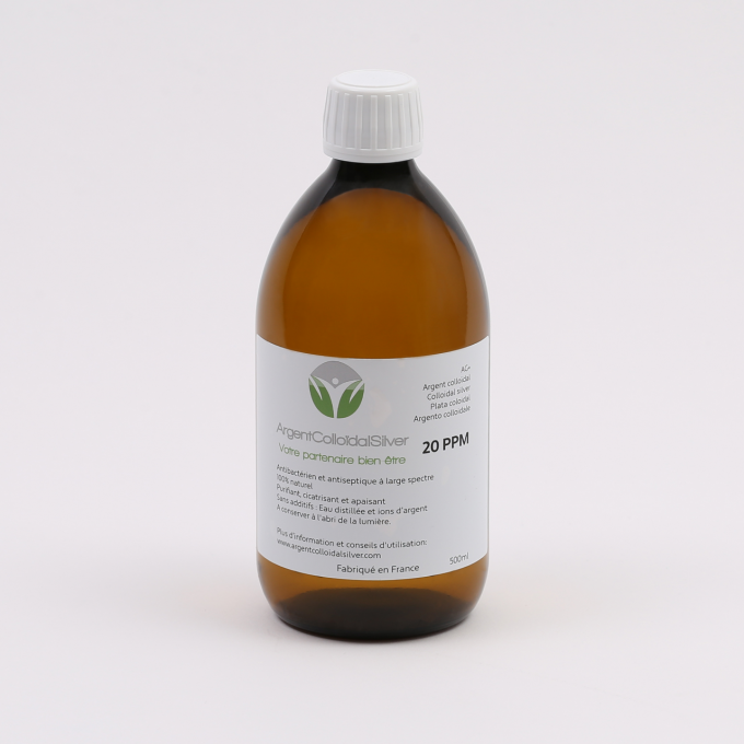 Argent Colloïdal Silver 20ppm 500ml Colissimo offert