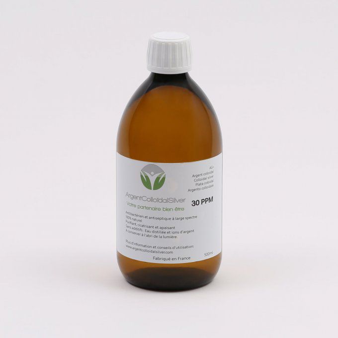 Argent colloïdal Silver 30ppm  500ml, Colissimo offert